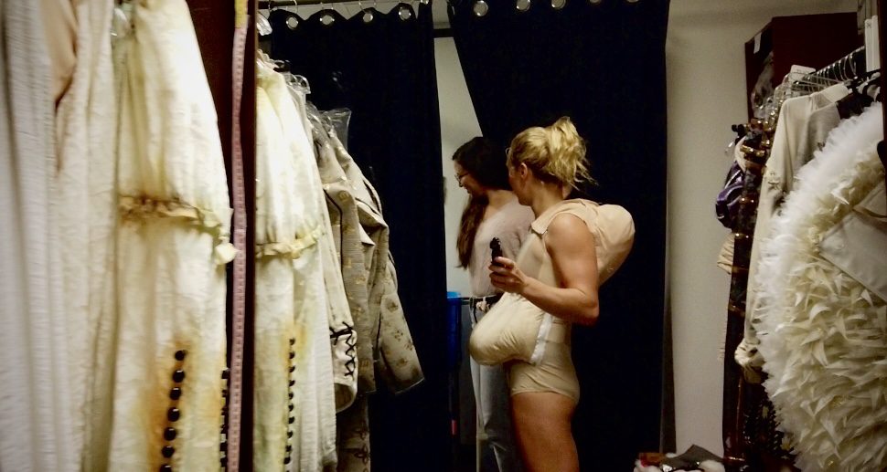 A female clown and her fat suit full of secrets.