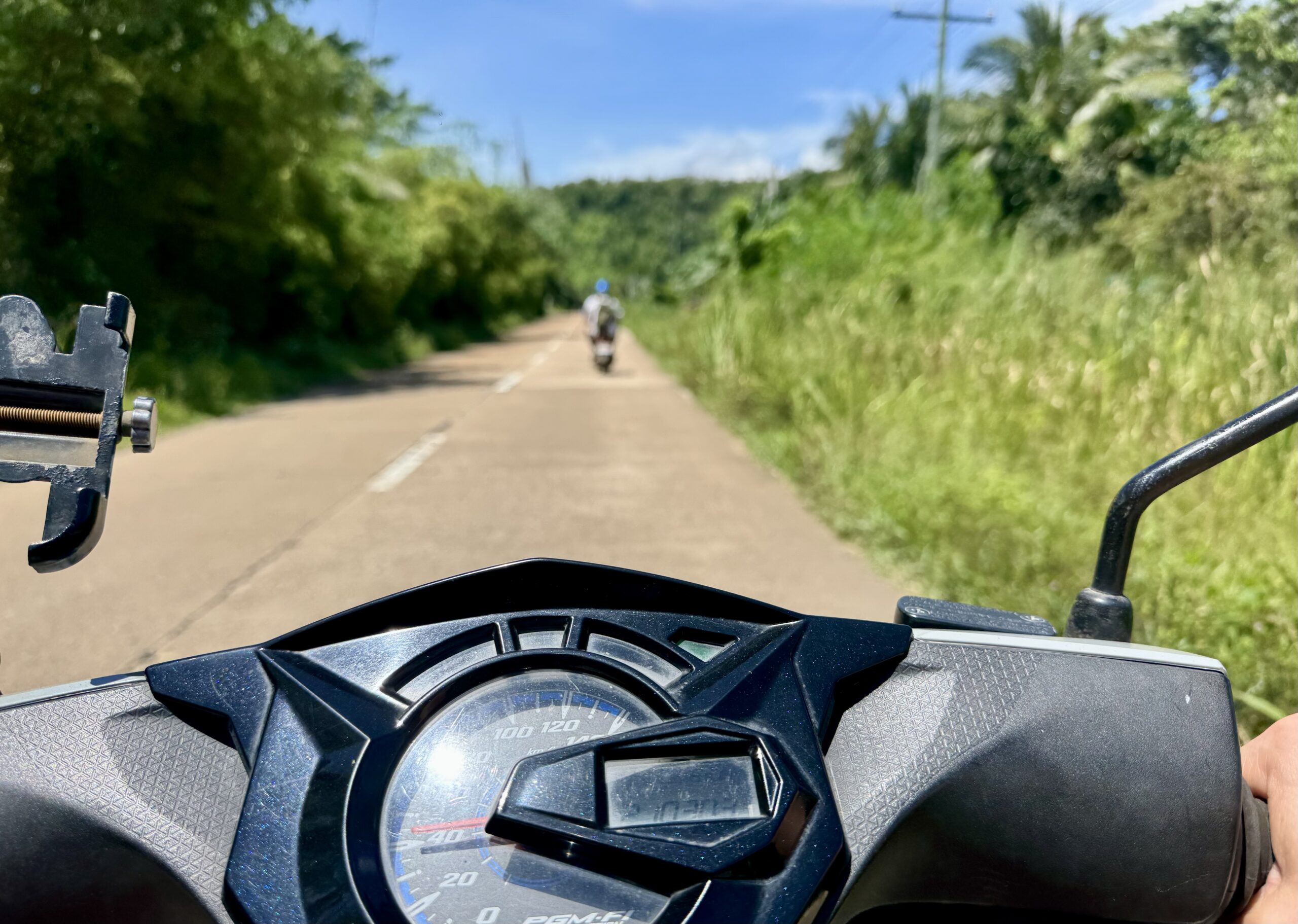 Scooter ride in Palawan