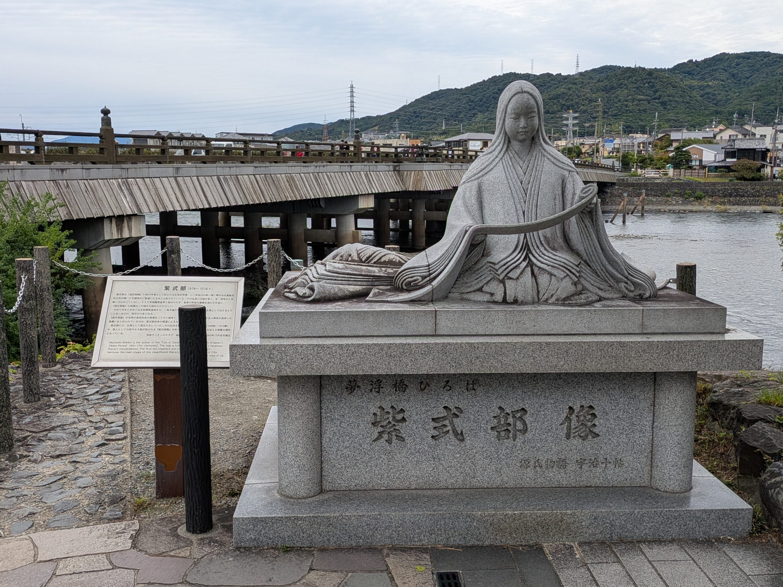 Murasaki Shikibu Statue Uji Japan
