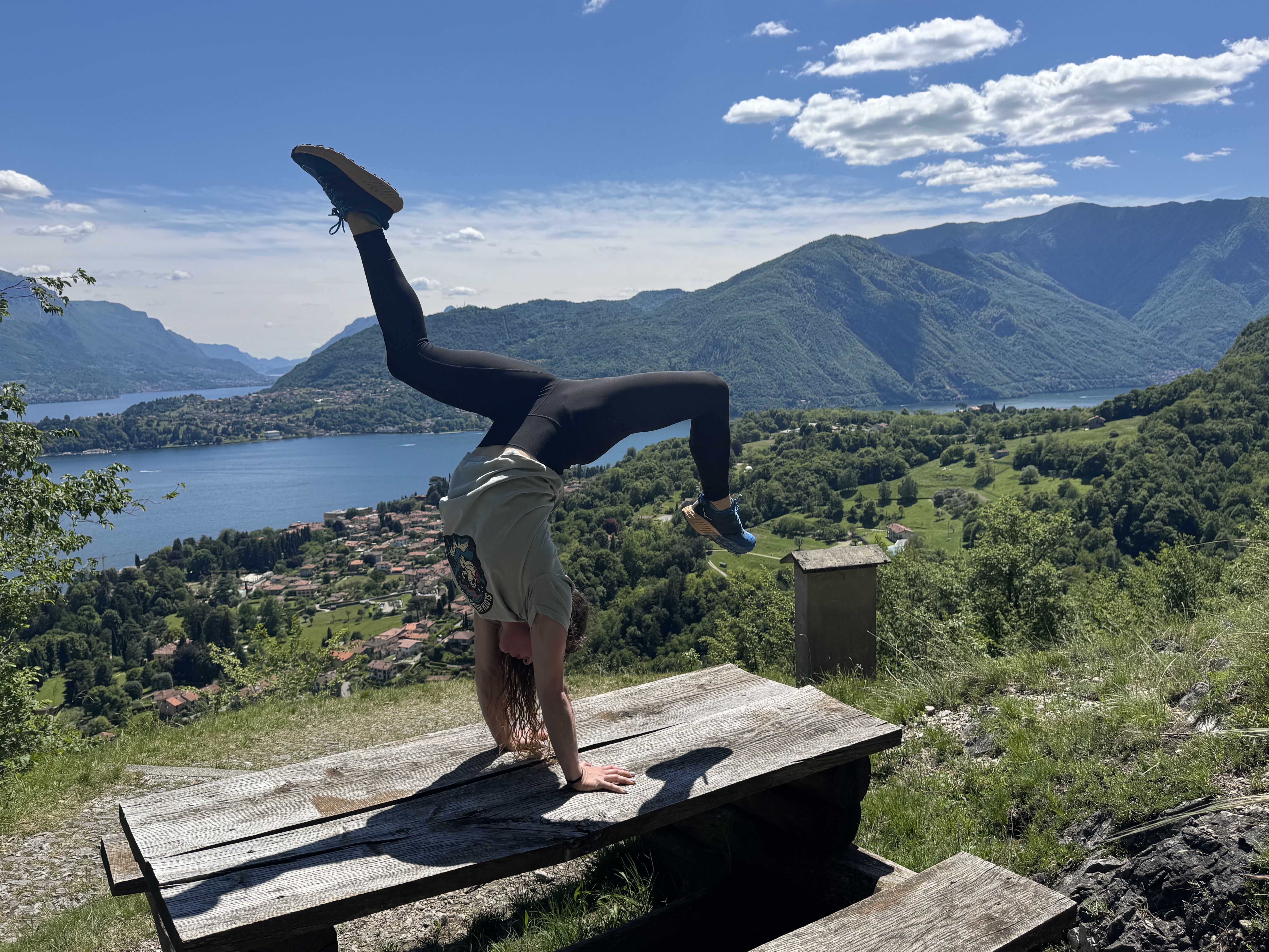 Handstand in Lake Como